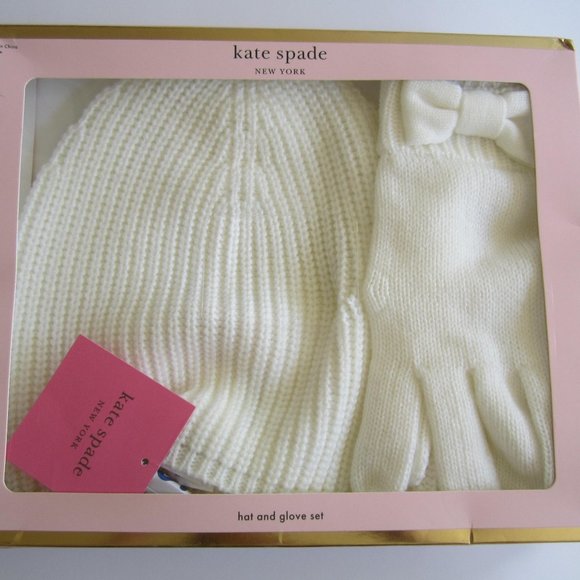 kate spade Accessories Kate Spade Hat And Glove Set Poshmark